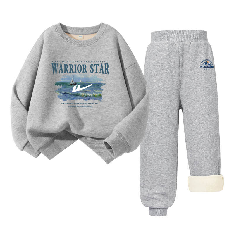 WARRIOR Kids Casual Sportswear Crew Neck Moderate