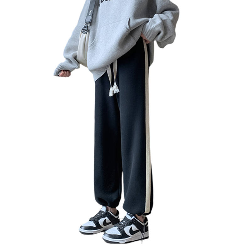 MIIOW Casual Pants Women's Thickened And Fleece Lined Wide Leg Pants
