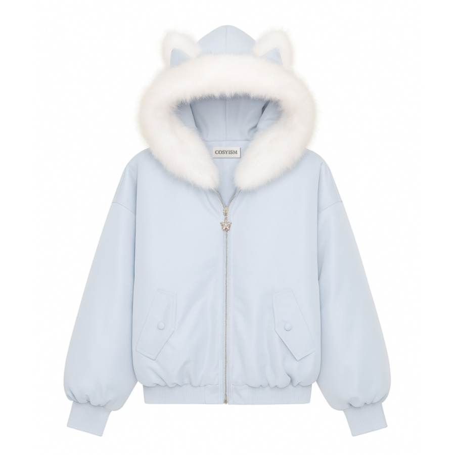 Cosyism Puffer Jackets Women's Hooded Thickened Reversible