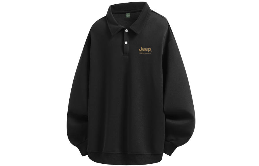 Jeep Sweatshirts Unisex Lapel Moderate Heavyweight