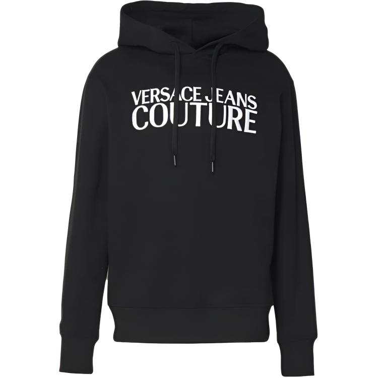 Versace Jeans Couture logo-embroidered cotton hoodie