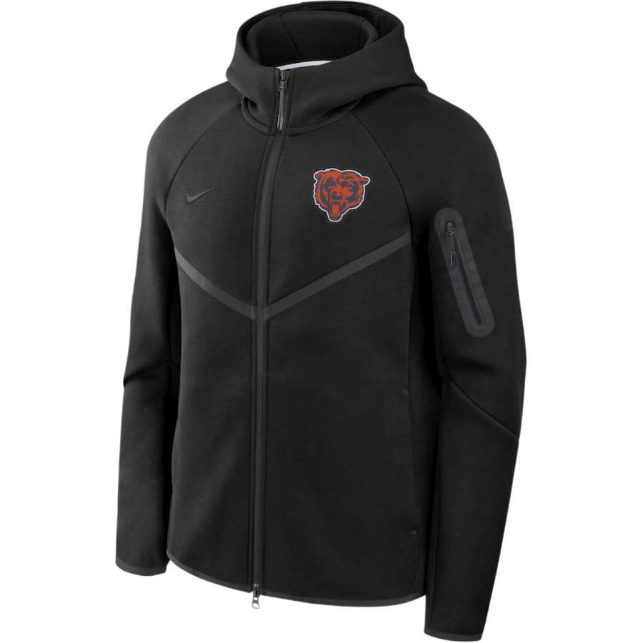 Nike Nike Chicago Bears Tech Fleece Windrunner Men's Nike Nfl Full-Zip Hooded Jacket