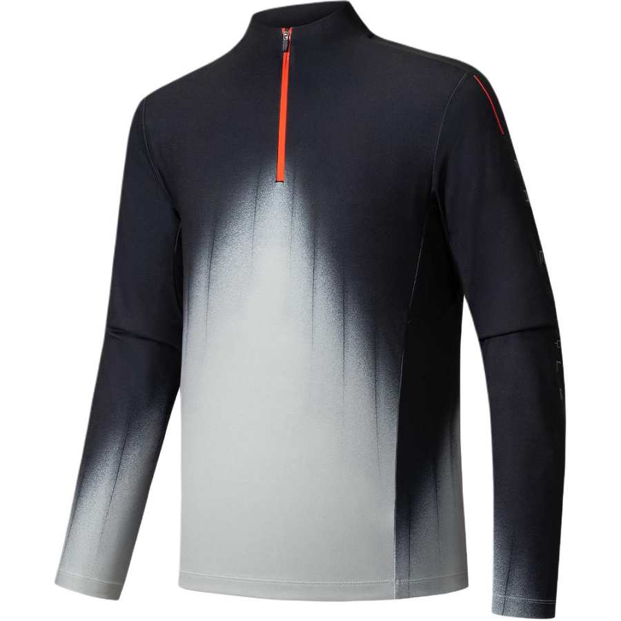 ANTA Knitwear Men's Black Stand Collar Moderate