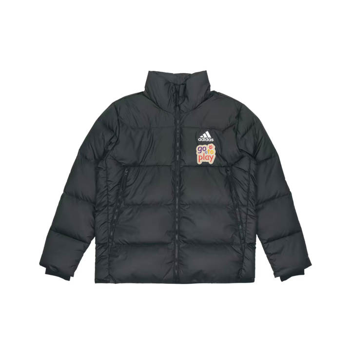 Adidas Adidas Down Jackets Men's Black Stand Collar Moderate Other