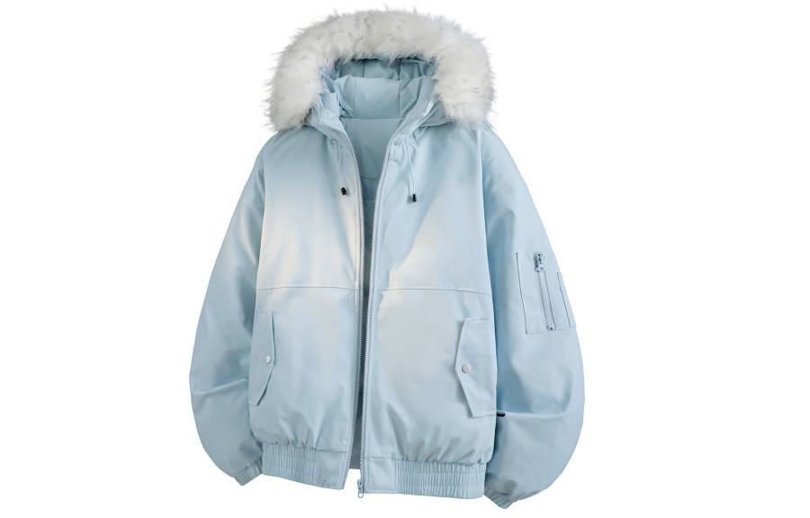 WARRIOR WARRIOR Puffer Jackets Unisex Hooded Thickened Cargo Puffer Jacket