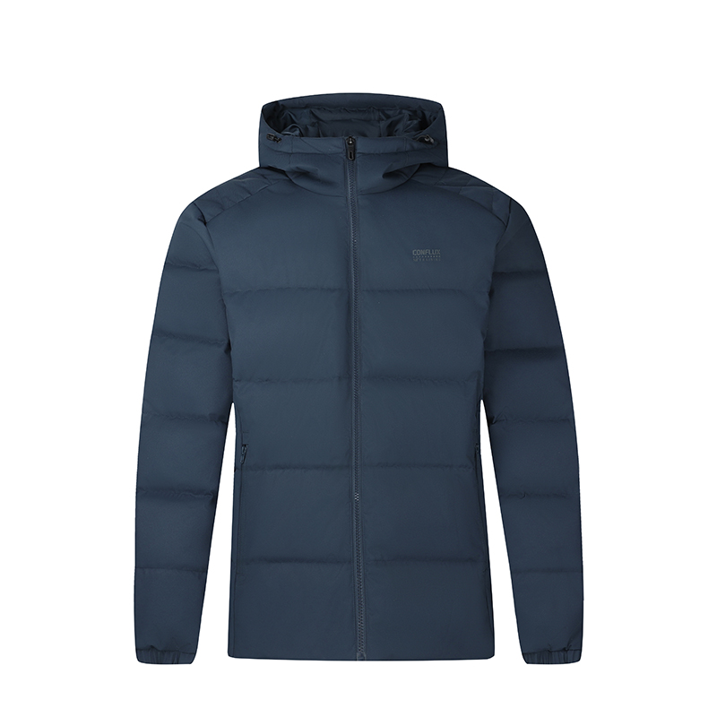 361° 361° Down Jackets Men's Deep Ink Blue Hooded Moderate