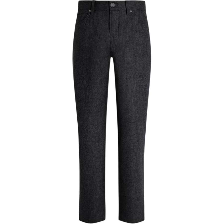 Ermenegildo Zegna Casual Pants Men's Dark Gray Moderate Slim Fit Pants