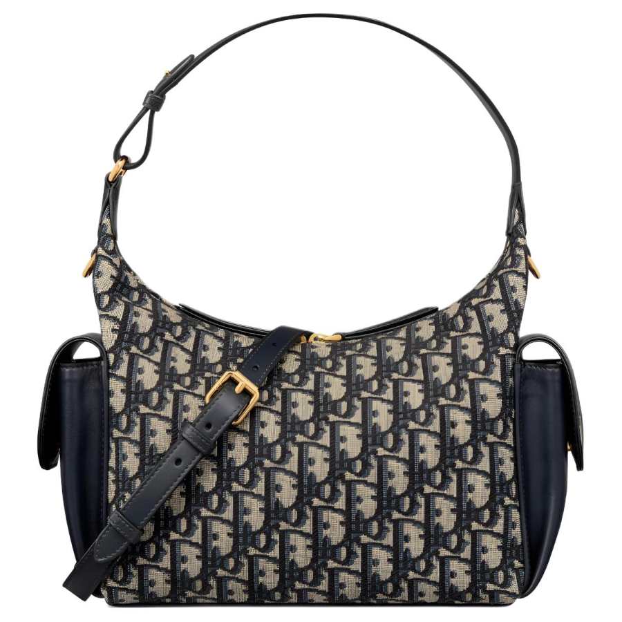 DIOR FW25 D Dream Cotton Shoulder Bag, Handbag Medium Women's Blue
