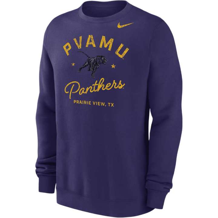 Nike Nike College (Prairie View A&M University) Men’s Club Fleece Crew-Neck Sweatshirt