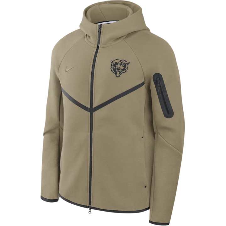 Nike Nike Chicago Bears Tech Fleece Windrunner Men's Nike Nfl Full-Zip Hooded Jacket