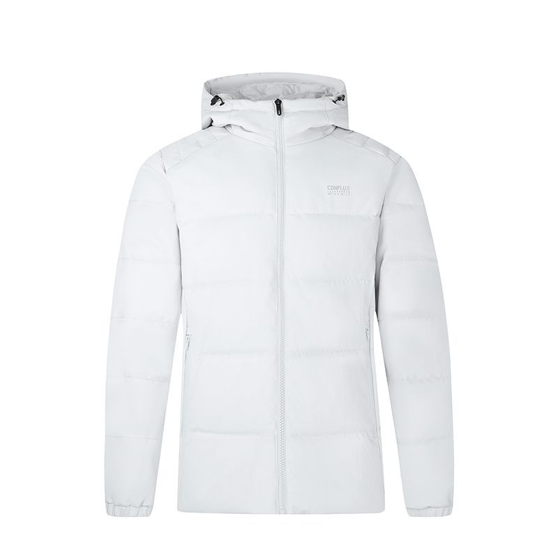 361° 361° Down Jackets Men's Lighthouse Gray Hooded Moderate