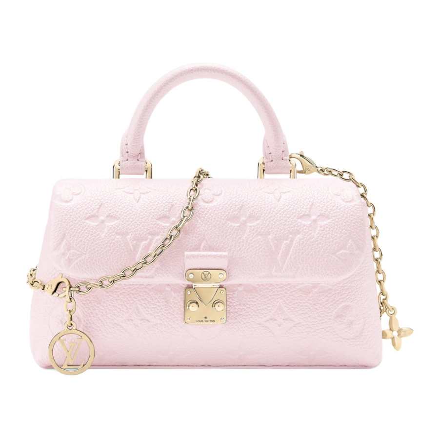 LOUIS VUITTON Cow Leather Handbag Extra Mini Women's Pearl Pink