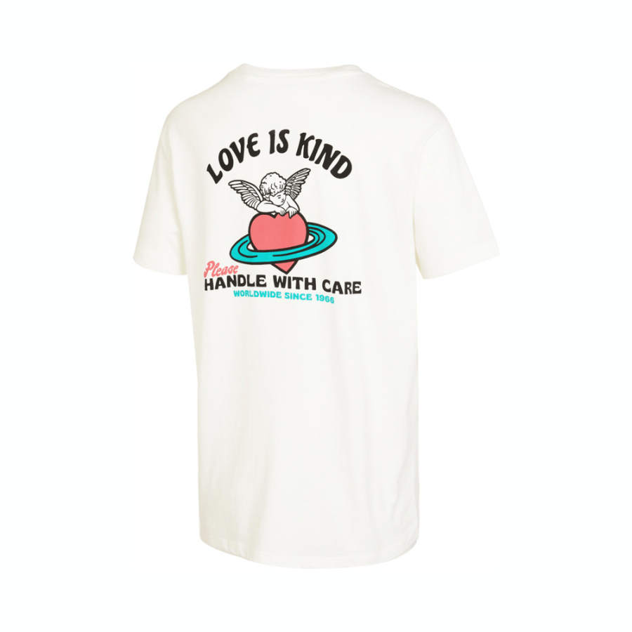 Vans T Shirts Women's White Crew Neck Moderate Straight Fit
