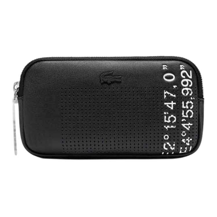 LACOSTE Pu Fanny Pack Unisex Black/Yellow