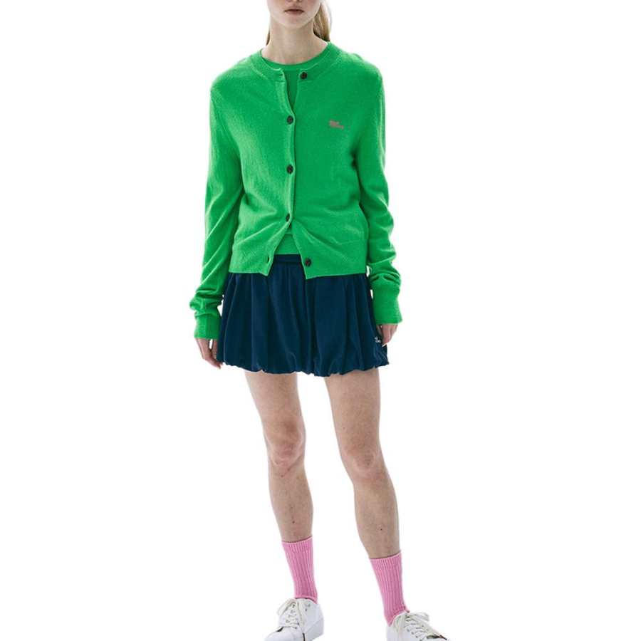 MARDI MERCREDI FW25 CASHMERE BLENDED CARDIGAN ROUND NECK ESSENTIAL_APPLEGREEN Knitwear Women's