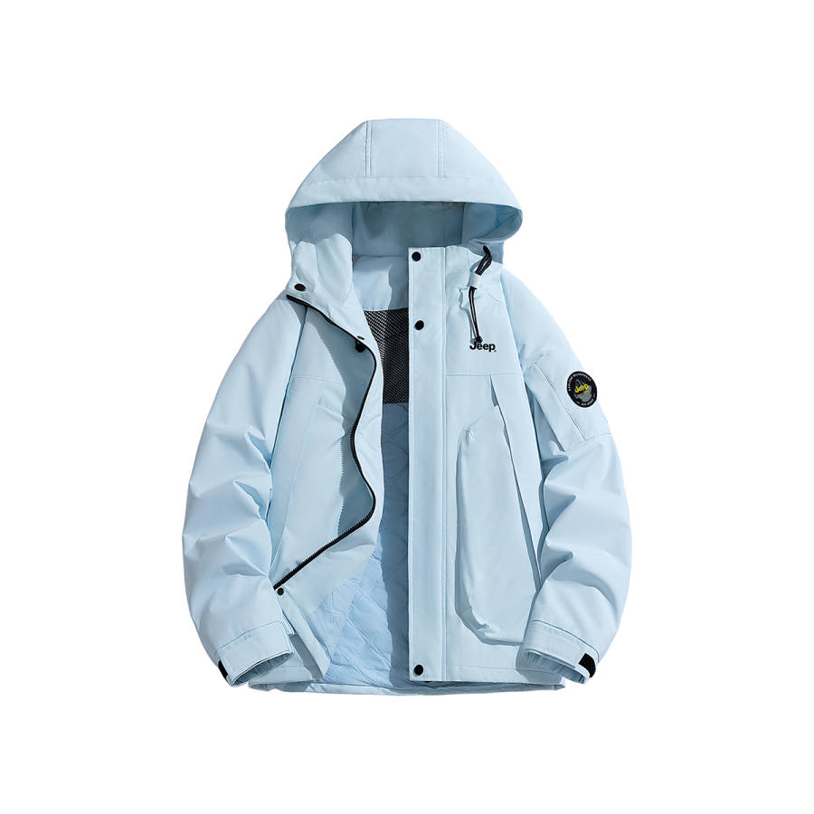 Jeep Jeep Puffer Jackets Men's Hooded Thickened Cargo Puffer Jacket