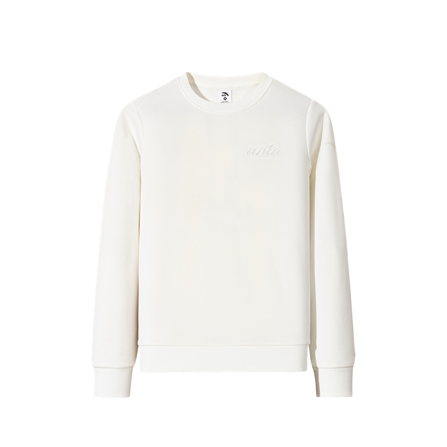 Anta Variety Training Collection Crew Neck Letter Casual Fleece Lined Fashion Thickened Versatile Sports Sweatshirt