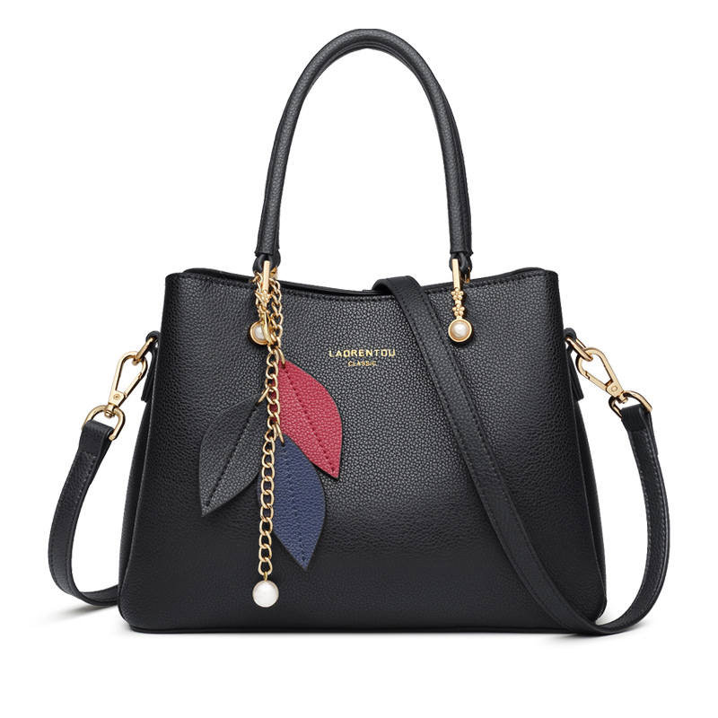 LAORENTOU Cow Leather Handbag Regular Women's Multicolor