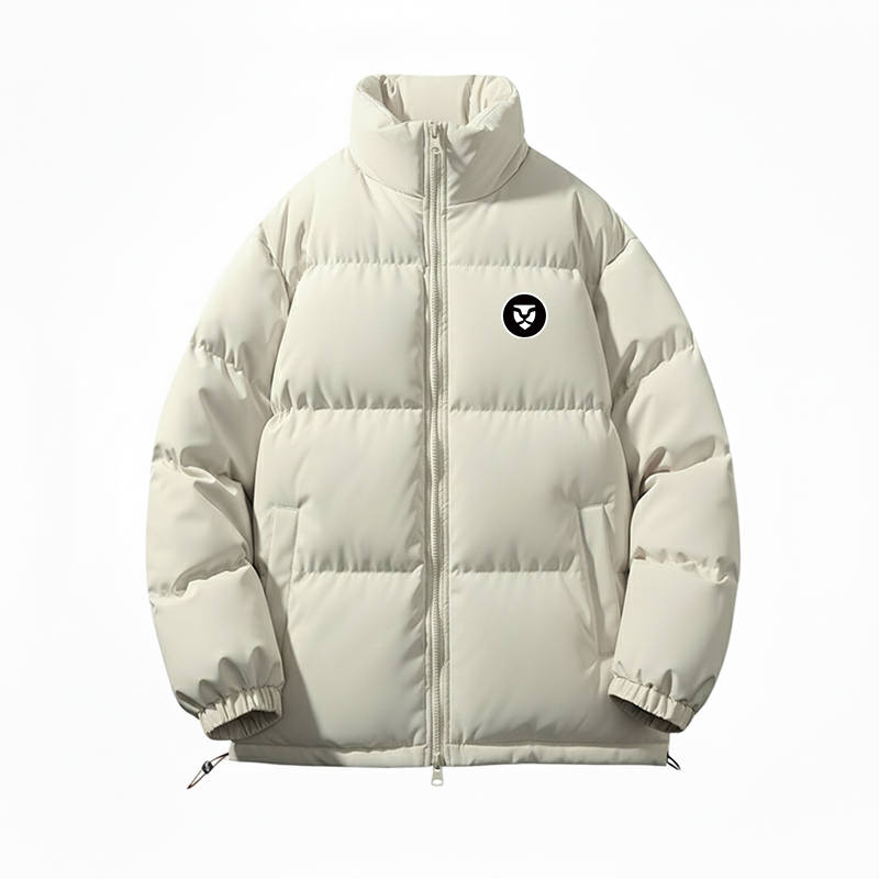 Tonlion Puffer Jackets Unisex Stand Collar Thickened Padded Puffer Jacket