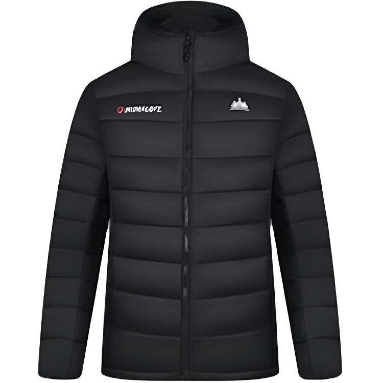 361° 361° Puffer Jackets Men's Super Black Hooded Moderate