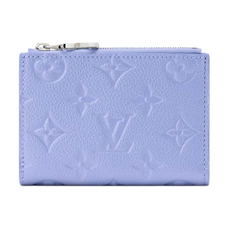 LOUIS VUITTON Lisa Cow Leather Wallet Women's Blue