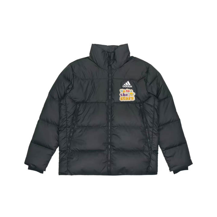 Adidas Adidas Down Jackets Men's Black Stand Collar Moderate Other