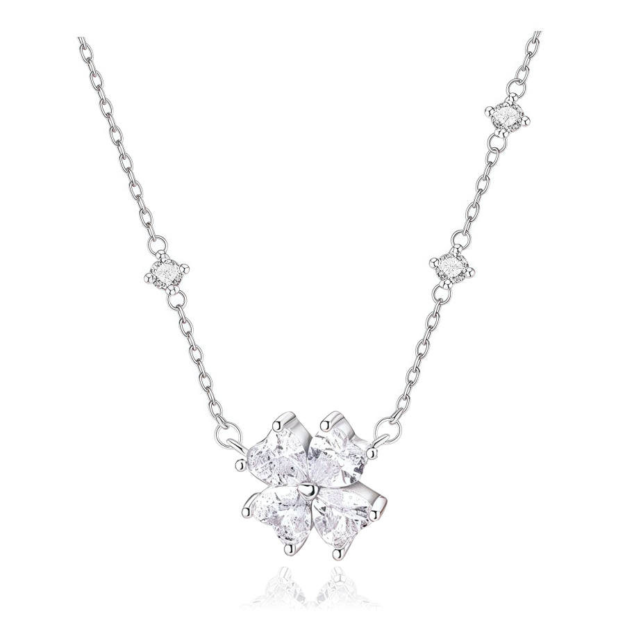 Barbie 999 Silver With Zircon Alloy Necklaces Women's