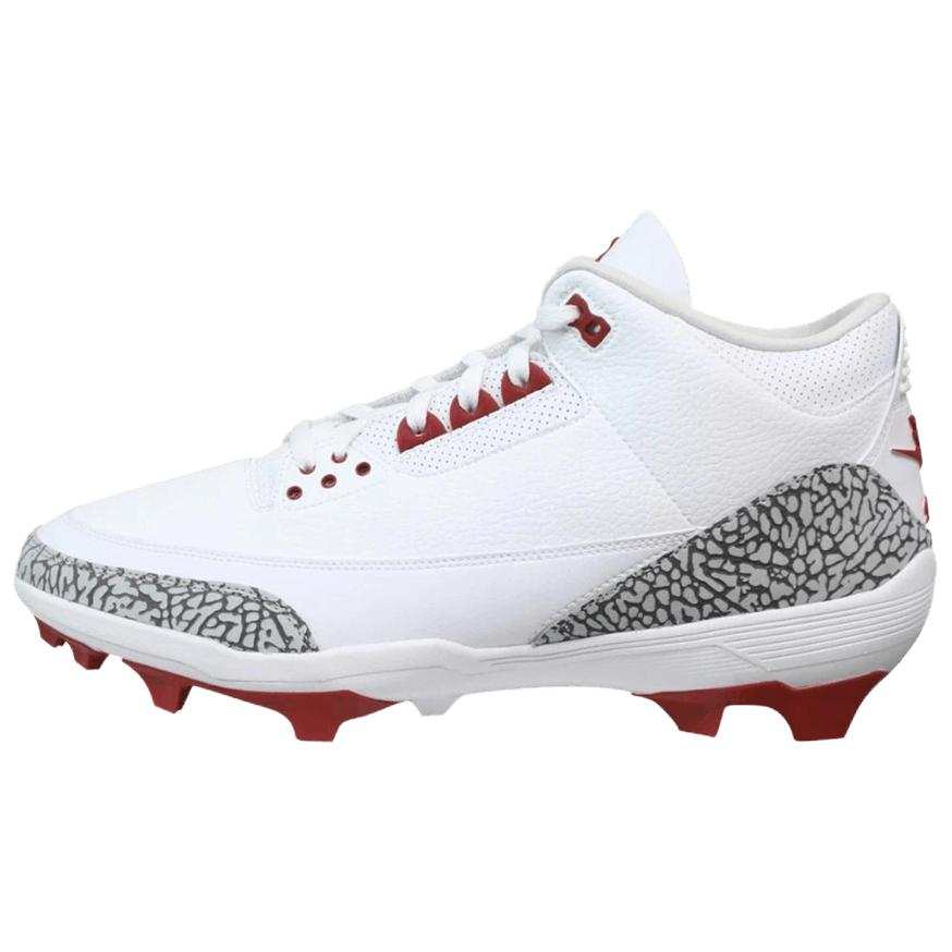 Jordan Jordan Air Jordan 3 Breathable Soccer Shoes Men's White