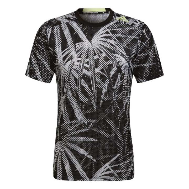Adidas Adidas T Shirts Men's Black Crew Neck Moderate Straight Fit