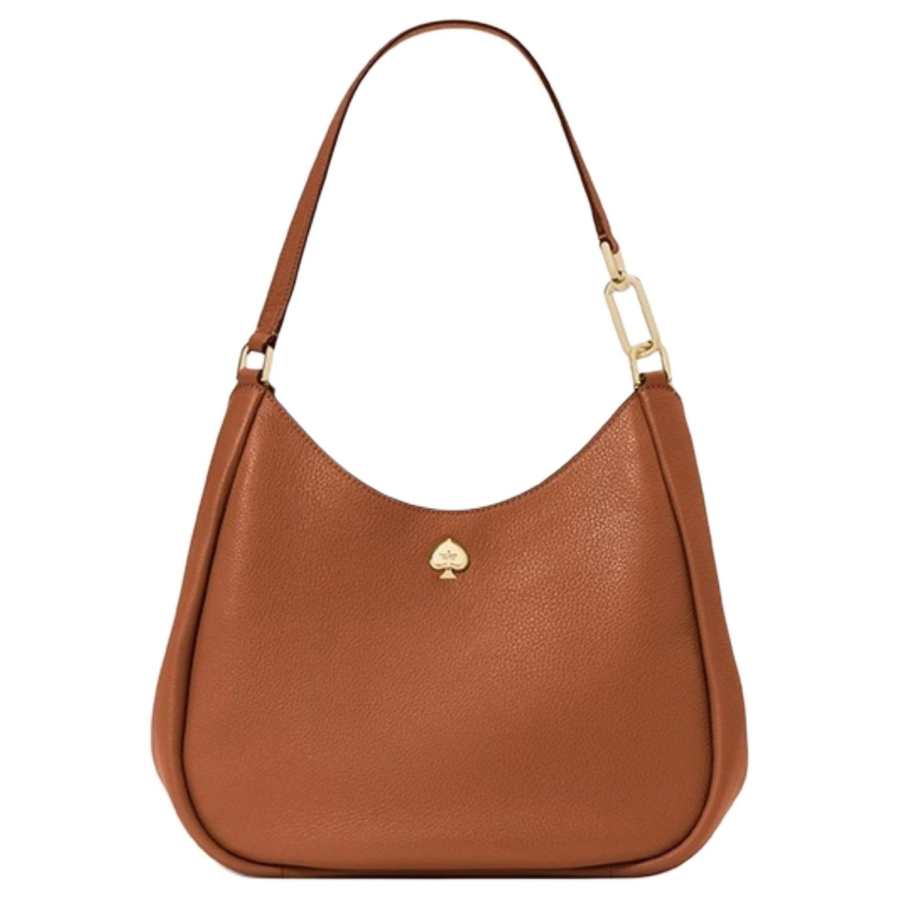 Kate Spade Cow Leather Handbag, Shoulder Bag Large Women's Ginger Yellow