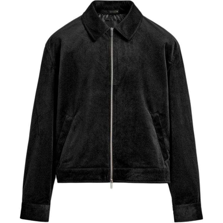 ZARA ZARA Jackets Men's Black Lapel Moderate Other