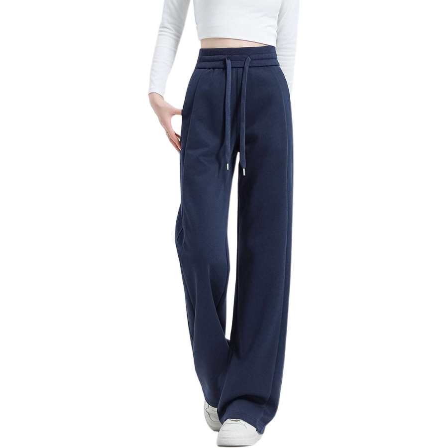 BALENO Casual Pants Women's Thickened And Fleece Lined Wide Leg Pants
