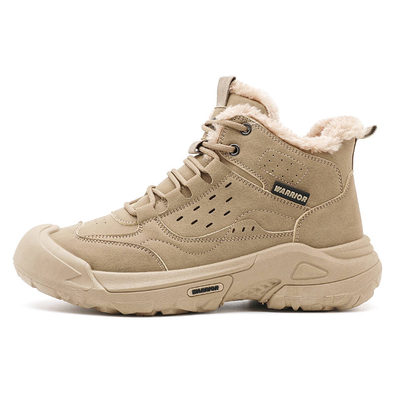 Warrior Thermal Abrasion Resistant Fashion Trend, Casual Outdoor Sports, Fleece Lined Short Snow Boots Men's