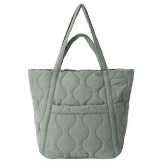 MUJI Polyamide One Shoulder Handbag Women's Black/Ivory White/Khaki Green