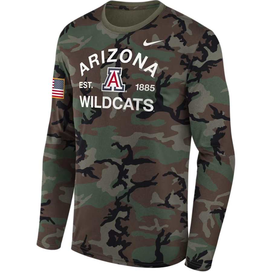 Nike Nike Arizona 2025 Military Appreciation Legend Men's Nike Dri-FIT College Long-Sleeve T-Shirt