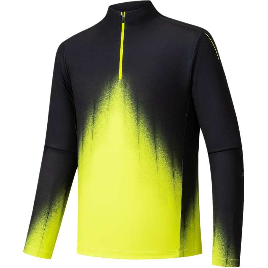 ANTA Knitwear Men's Numbers Sour Lemon Stand Collar Moderate