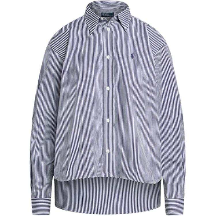Polo Ralph Lauren Shirt Women's Blue White Stripes