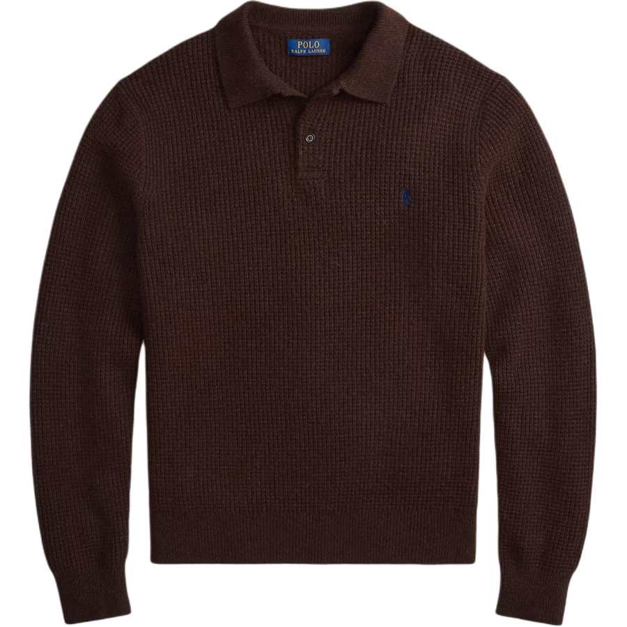 Polo Ralph Lauren waffle-knit polo-collar sweater