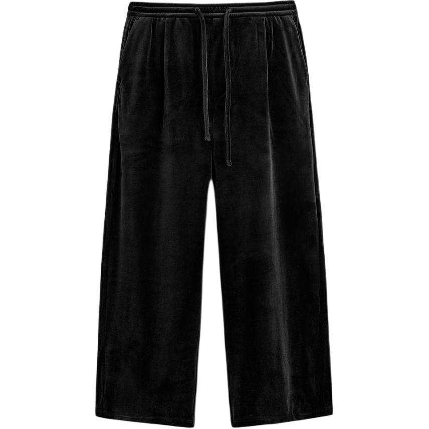 ZARA Casual Pants Men's Black Moderate Straight Fit Pants