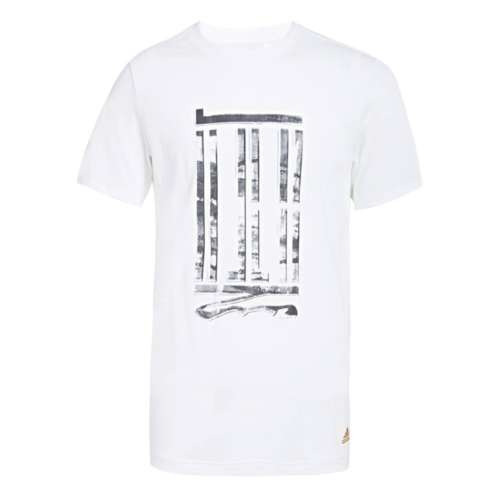 Adidas Adidas T Shirts Men's White Crew Neck Moderate