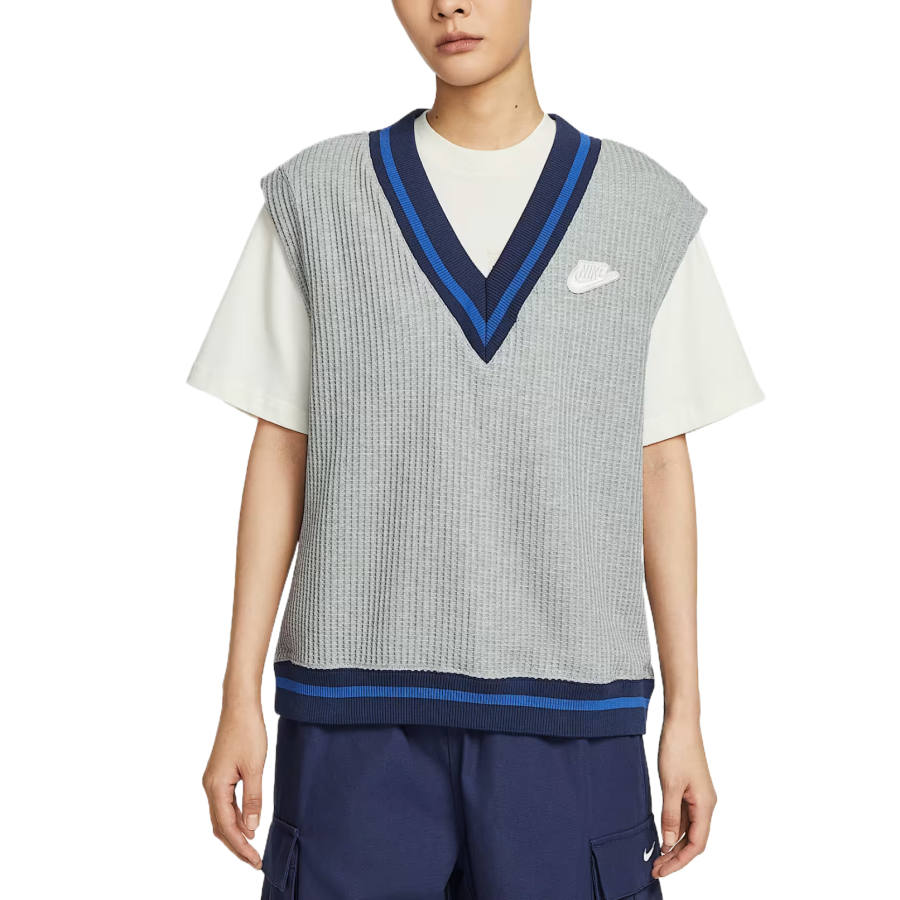 Nike Nike Sportswear Vests Women's Toned Dark Gray/Toning/Sail White V Neck Moderate Other