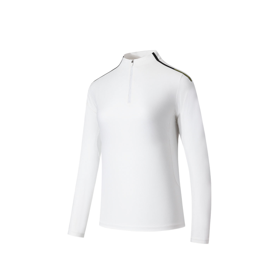 ANTA Knitwear Women's Papyrus White Stand Collar Moderate