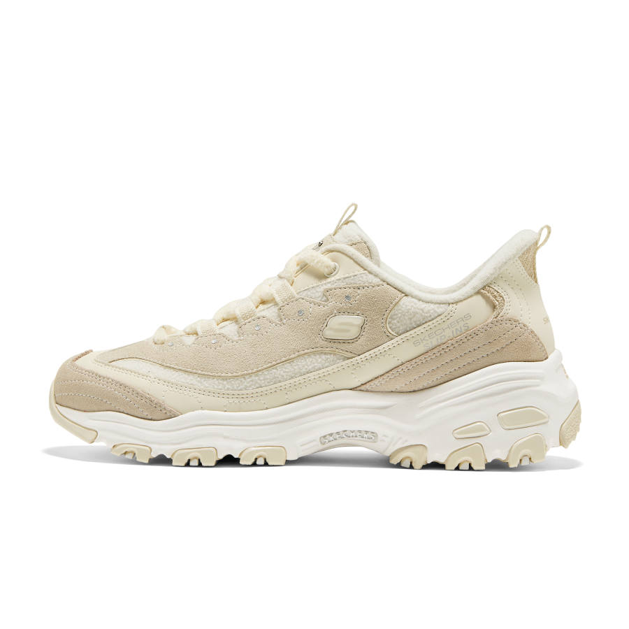 Skechers D'Lites Fashion Trend Chunky Sneakers Women's Beige