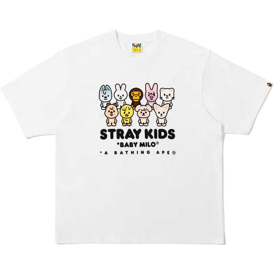 A BATHING APE x Stray Kids FW25 T Shirt Unisex