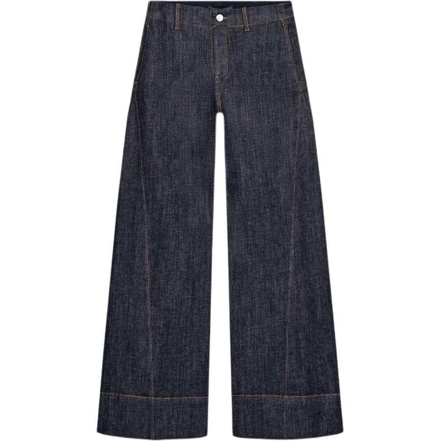ZARA Jeans Women's Black Moderate Wide Leg Pants