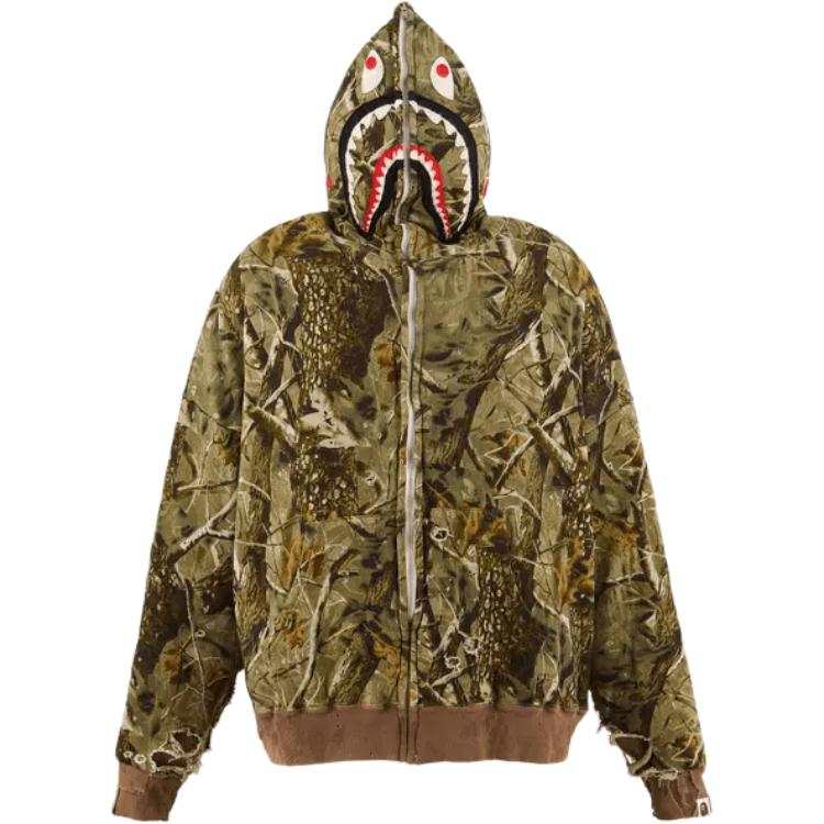 Saint Mxxxxxx Zip-Up Distressed Hoodie