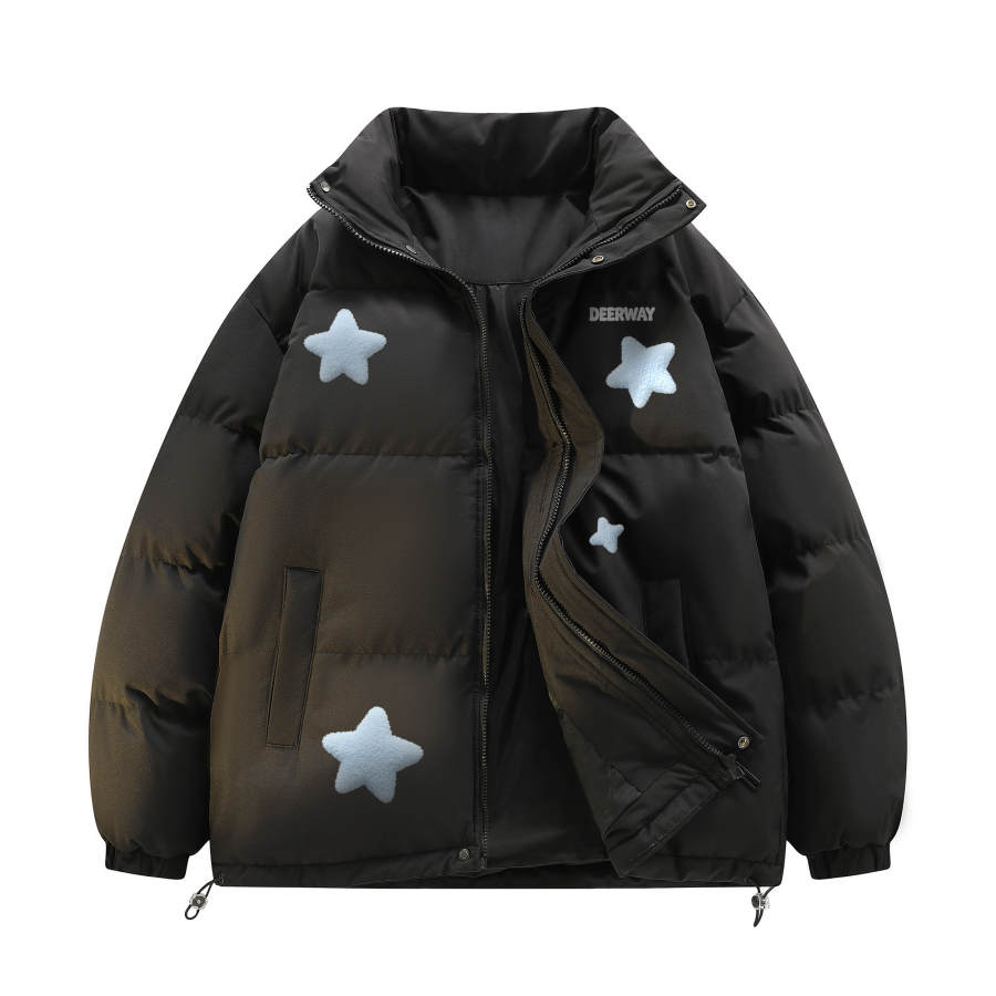 DEERWAY DEERWAY Puffer Jackets Unisex Stand Collar Thickened Padded Puffer Jacket