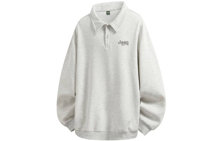 Jeep Sweatshirts Unisex Lapel Moderate Heavyweight