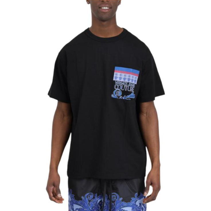 VERSACE JEANS COUTURE Logo Printed Crewneck T-Shirt
