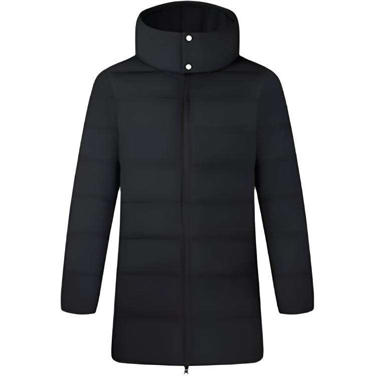361° Down Jackets Women's Super Black Hooded Thickened